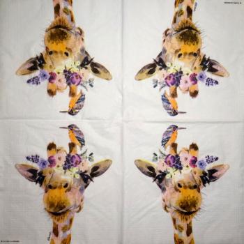 018 Giraffe - 4-ply - Paper Design - Handkerchief
